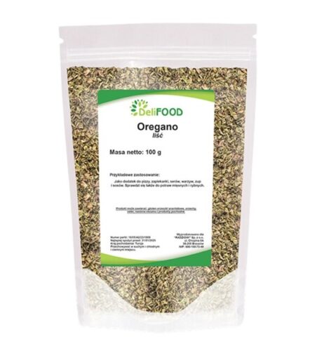 Oregano liść (DeliFood) 100g
