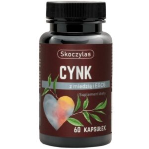 Skoczylas Cynk + Miedź i ekstrakt z zielonej herbaty (EGCG) 60kaps.
