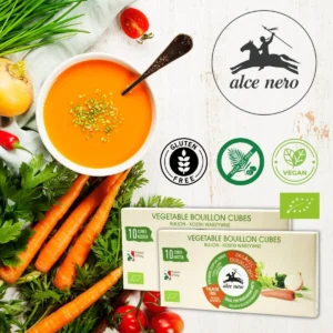 Kostki Rosołowe Warzywne Ekologiczne Bezglutenowe VEGE (10 sztuk) 100 g Alce Nero