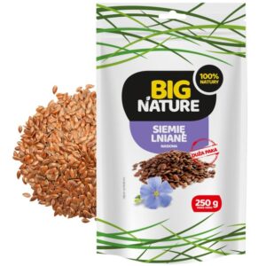 Siemię lniane ziarno 250g.